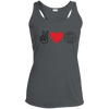 Peace, Love and Weights - Performance Racerback Tank