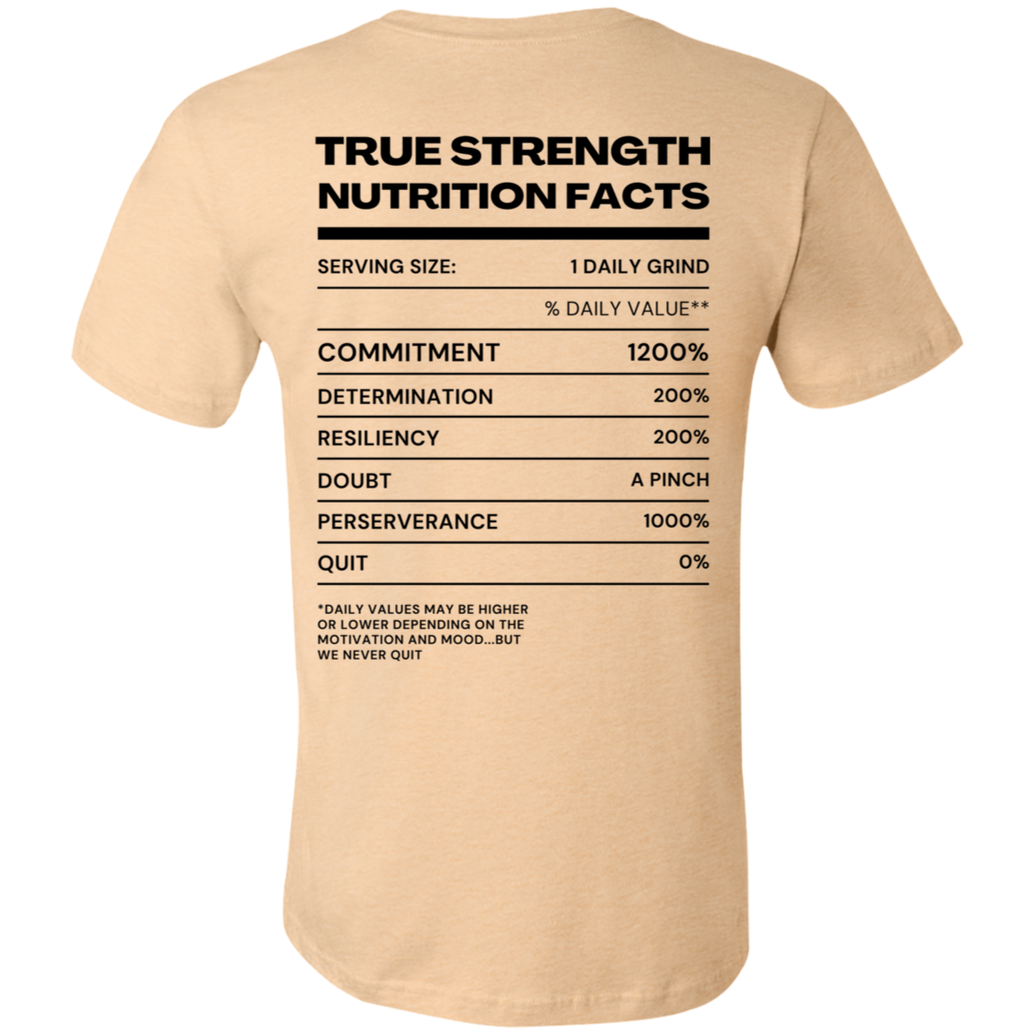 True Strength Ingredients