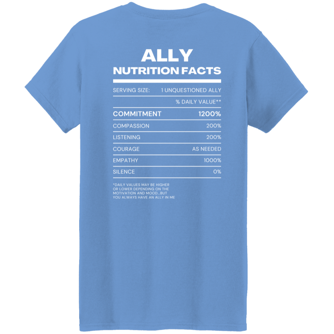 Ingredients of an Ally - Ladies Tee